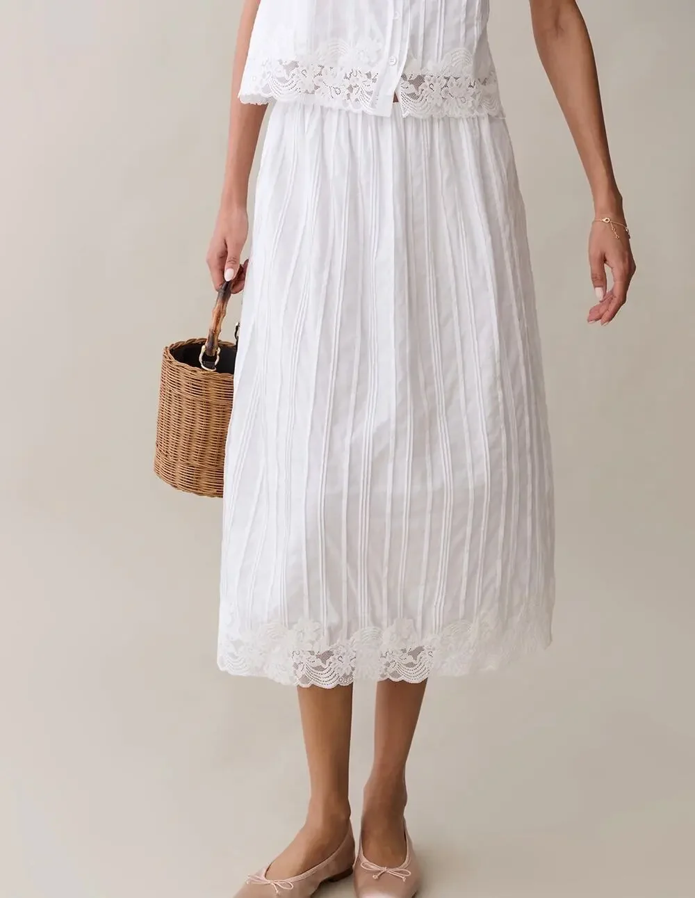 New few Moda Sorella atelier iza white skirt $197 sz S